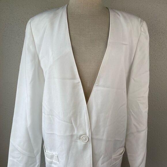 NWT Vintage Counterparts White Dress Jacket Size 10 - Picture 3 of 8